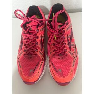 Brooks Transcend Running Shoes Women's Athletic Sneakers Hot Pink Comfort